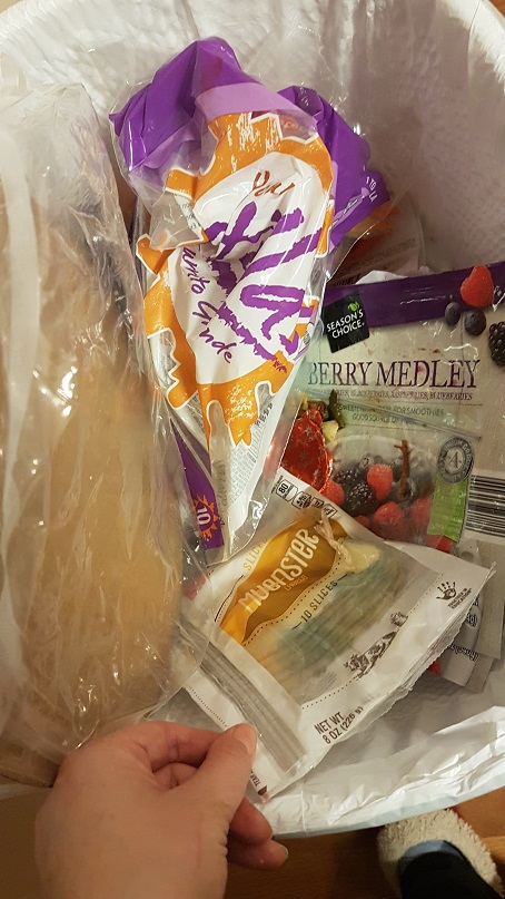 single use plastic in trash